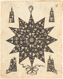 花で飾られた星 作： Johannes Hanias