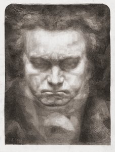ルートヴィヒ・ヴァン・ベートーヴェン、ポートレート 作： Johannes Hendricus Fekkes