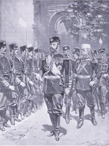 彼の皇帝陛下、日露戦争のカッセルの歴史第1巻、c.1900からのイラスト 作： Johannes Hermann Barend Koekkoek