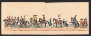 フローニンゲン大学の学生による歴史的な行進、1850年（プレート3） 1594 年に H. 作： Johannes Hermanus van de Weijer