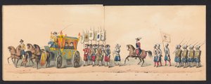 フローニンゲン大学の学生による歴史的な行進、1850年（プレート4） 1594 年に H. 作： Johannes Hermanus van de Weijer