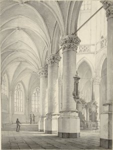 デルフトの新教会の内部 作： Johannes Jelgerhuis