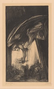 群衆の上の天使 作： Johannes Josephus Aarts (signed by artist)