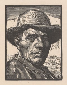 見知らぬ男の肖像 作： Johannes Josephus Aarts (signed by artist)