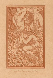 アダム エン エヴァ ナ デ ゾンデヴァル 堕落後の最初の両親 (オブジェクトのタイトル) 作： Johannes Josephus Aarts