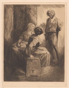 会話する 3 人の人物 作： Johannes Josephus Aarts