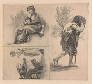 人物が登場する 3 つのシーン 作： Johannes Josephus Aarts