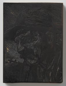 左に男性の頭 作： Johannes Josephus Aarts