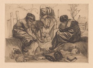 悲しむ女性 作： Johannes Josephus Aarts