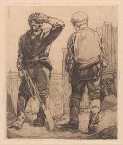 2人の労働者 作： Johannes Josephus Aarts