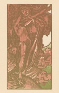 雲の中の女と少年 作： Johannes Josephus Aarts