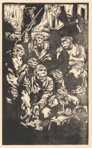 座っている空想上の生き物 作： Johannes Josephus Aarts