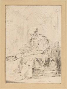 パンケーキの女、1768年。 作： Johannes Kornlein
