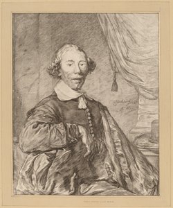 座っている人の肖像」1771年 作： Johannes Kornlein