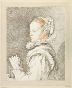 若い女性の肖像画 作： Johannes Kornlein