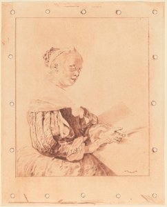 キーボードの少女、1767年。