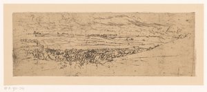 村のあるなだらかな風景 作： Johannes Löhr