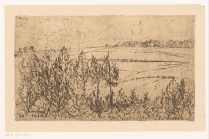 野原と木々のある風景 作： Johannes Löhr