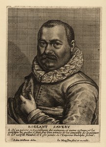 フランダース生まれのオランダ黄金時代の画家、ローラント・サヴェリーの肖像 作： Johannes Meyssens