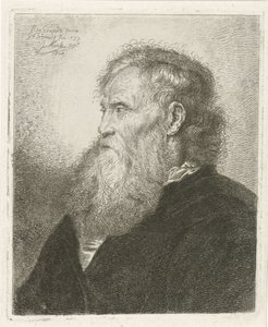 ひげを生やした老人の肖像画 作： Johannes Mock