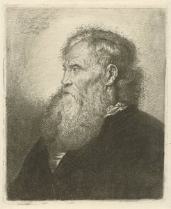 ひげを生やした老人の肖像画 作： Johannes Mock