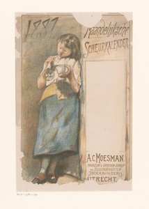 シャボン玉ガールの日めくりカレンダー 月刊ティアカレンダー 1887 (オブジェクトのタイトル) 作： Johannes Moesman