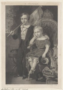 オランダ王子ウィリアム王子とオランダ王子マウリッツの肖像 作： Johannes Philippus Lange