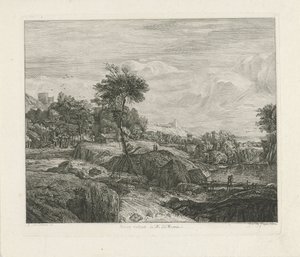 岩場の風景 作： Johannes Pieter de Frey