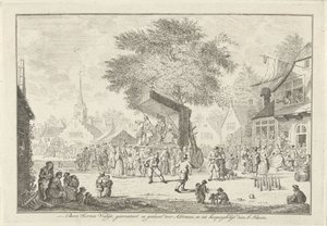 村のファーマーズ フェア、1750 年頃 Boere Kermis Vreugd (オブジェクトのタイトル) 作： Johannes Schouten