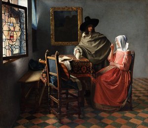 ワイングラス 作： Johannes Vermeer