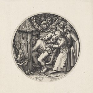 豚は自分の囲いに入らなければならない 作： Johannes Wierix