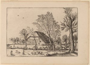 農場 作： Johannes and Lucas van Doetechum after Master of the Small Landscapes