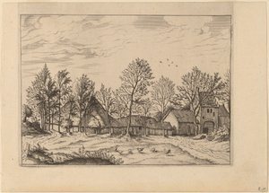 ゲートウェイのあるファーム 作： Johannes and Lucas van Doetechum after Master of the Small Landscapes