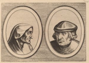 「Erdighe Kniertje」と「Unbekommerde Klaes」 作： Johannes and Lucas van Doetechum after Pieter Bruegel the Elder