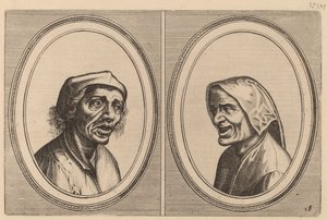 「How Fragrances」と「Grumpy Babbe」 作： Johannes and Lucas van Doetechum after Pieter Bruegel the Elder