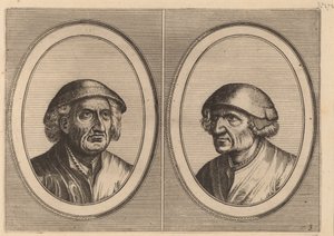 「Hans Onvertsaght」と「Koen Slock-speck」 作： Johannes and Lucas van Doetechum after Pieter Bruegel the Elder