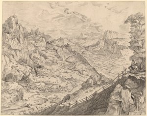 大アルプスの風景 作： Johannes and Lucas van Doetechum after Pieter Bruegel the Elder