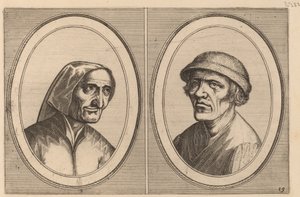 「Mary Wiped-Pot」と「Pan of Grease」 作： Johannes and Lucas van Doetechum after Pieter Bruegel the Elder