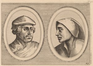 「Sincere Lammert」と「Deugdighe Geertruyd」 作： Johannes and Lucas van Doetechum after Pieter Bruegel the Elder