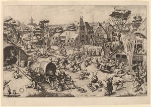 聖ジョージの祭り 作： Johannes and Lucas van Doetechum after Pieter Bruegel the Elder