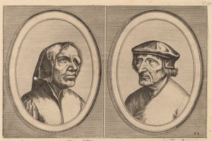 「トレイン・ブルバック」と「フォールシッチテッヘ・ペンネ」 作： Johannes and Lucas van Doetechum after Pieter Bruegel the Elder