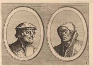 「Voorsichtighe Krijn」と「Broentje Spaer-pots」 作： Johannes and Lucas van Doetechum after Pieter Bruegel the Elder