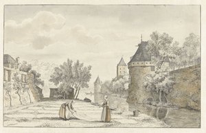 ユトレヒトのプロンペトーレンの眺め 作： Johannes de Bosch