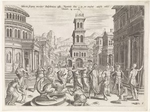 ダニエルとドラゴン ダニエルの歴史（シリーズタイトル） Theatrum biblicum (...) (シリーズタイトル) 作： Johannes of Lucas van Doetechum