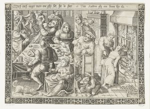 脂っこいキッチン 作： Johannes of Lucas van Doetechum