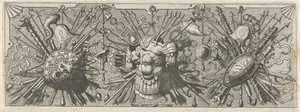 パノプリア。 ローマの腕を持つフリーズ、上部 Panoplia sev armamentarium… (シリーズタイトル)