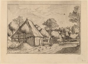 井戸のある農場 作： Johannes van Doetechum, the Elder and Lucas