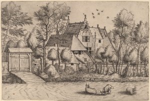 溝のあるカントリーハウス 作： Johannes van Doetechum, the Elder and Lucas
