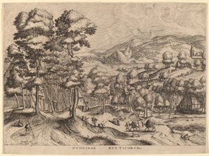 素朴な市場 作： Johannes van Doetechum the Elder and Lucas