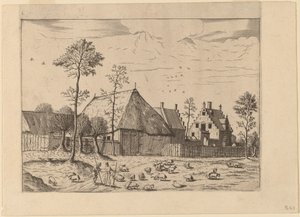 コテージ付き小屋 作： Johannes van Doetechum, the Elder and Lucas